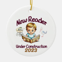 Neuer Reader im Bau Keramik Ornament