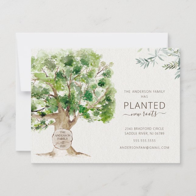 Neuer Roots Oak Tree Moving Ankündigung (Vorderseite)