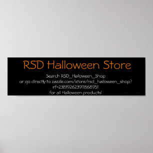 NEUER RSD HALLOWEEN SHOP POSTER