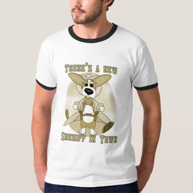 Neuer Sheriff im Stadtt-shirt T-Shirt (Vorderseite)