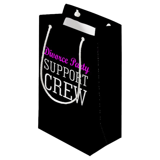 Neuer Single bricht Unterstützung Crew Scheidung P Kleine Geschenktüte (Vorderseite Schrägansicht)