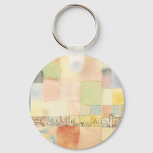 Neuer Stadtteil in M durch Paul Klee Schlüsselanhänger