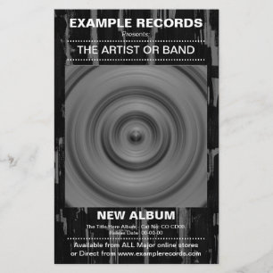 Neuer Start des Albums - Paint Textured Flyer