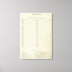Neuer topographischer Atlas des Index Leinwanddruck