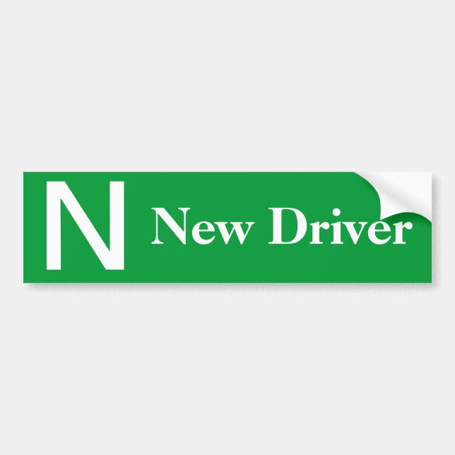Neuer treibende grüne Autoaufkleber in Kanada (Vorne)