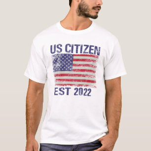 Neuer US-Staatsangehöriger Est 2022 Amerikanische T-Shirt
