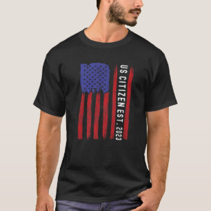 Neuer US-Staatsangehöriger Est 2023 Amerikanischer T-Shirt