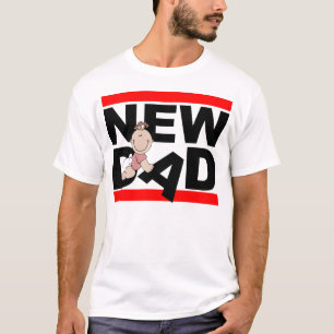 Neuer Vater mit neuem Baby-Mädchen T-Shirt