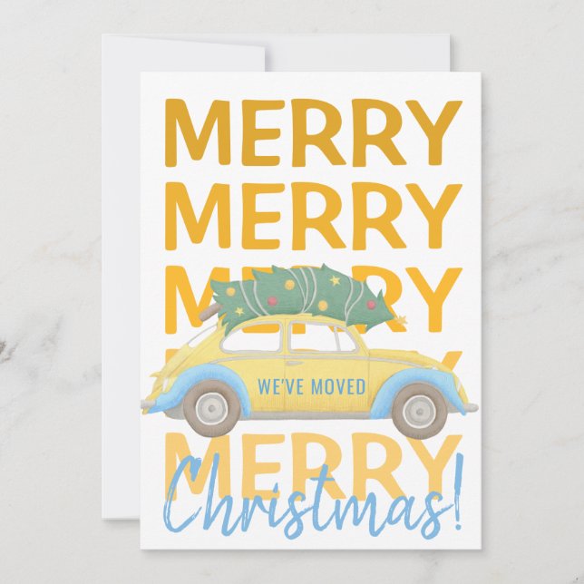 Neuer Weihnachtsbaumwagen der Zuhause Ankündigung (Vorderseite)
