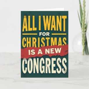 Neuer Weihnachtsgruß der Kongresspartei Karte