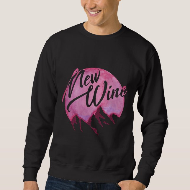 Neuer Wein Sweatshirt (Vorderseite)