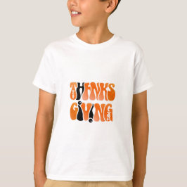 Neuer Weißer Graffiti-Erntedank Herbst T-Shirt