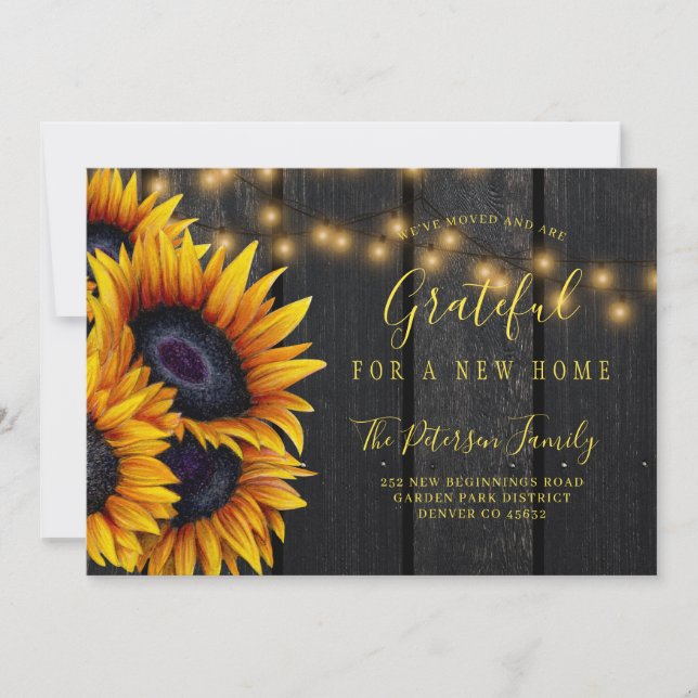 Neuer Zuhause-Adressenwechsel beim Erntedank Ankündigung (Vorderseite)