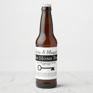 Neuer Zuhause-Beifall Bierflaschenetikett