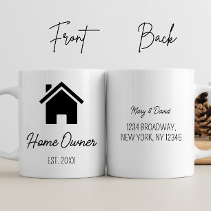 Neuer Zuhause-Eigentümer Est. 2025 Erwärmung Kaffeetasse