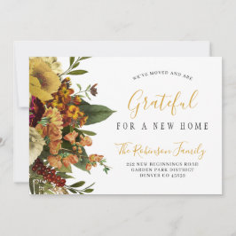 Neuer Zuhause-Erntedank-Urlaub im Umzug Ankündigung