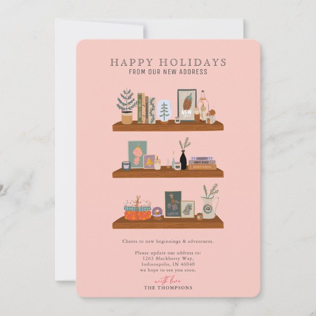 Neuer Zuhause Holidays Shelf Lachs Ankündigung übe (Vorderseite)