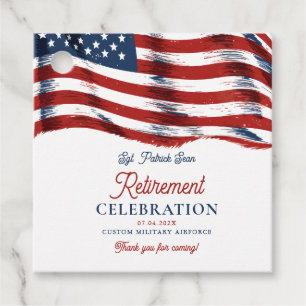 Neuere amerikanische Flagge 4. Juli Army Retiremen Geschenkanhänger