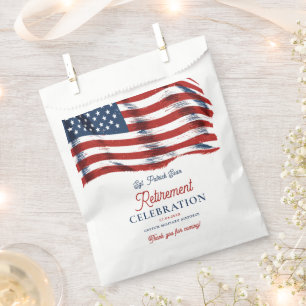 Neuere amerikanische Flagge 4. Juli Army Retiremen Geschenktütchen