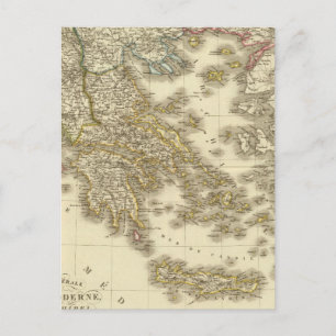 Neuere griechische Inseln, Albanien, Mazedonien Postkarte