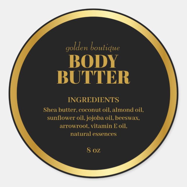 Neuere Wellness-Center-Produktingredienzen Black G Runder Aufkleber (Vorderseite)