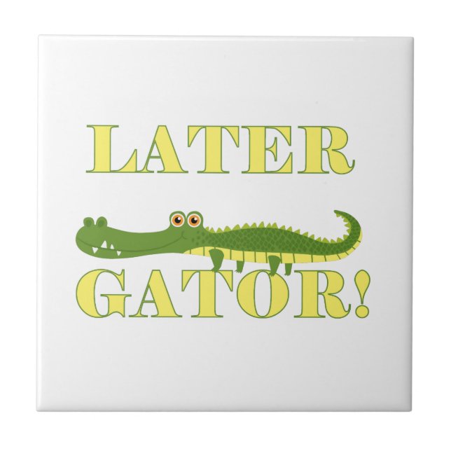 Neuerer Alligator Fliese (Vorderseite)