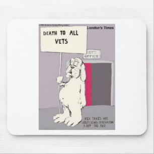 Neuerer Hund kämpft Zurück Gezwitscher Geschenke & Mousepad