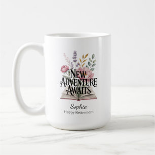Neues Abenteuer erwartet Ruhestand Personalisiert Kaffeetasse