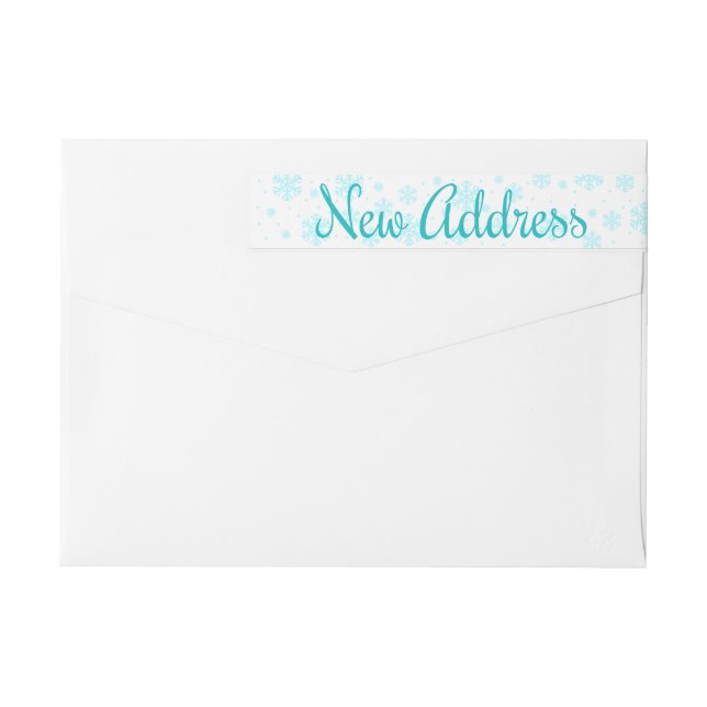 Neues Adressenaufkleber für Snowflake (Rückseite)