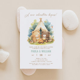 Neues Adventure Happy Couple Baby Shower lädt ein Einladung