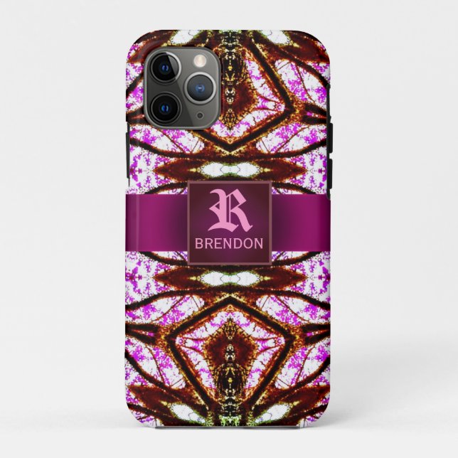 Neues Alter rosa Batik Muster Case-Mate iPhone Hülle (Rückseite)