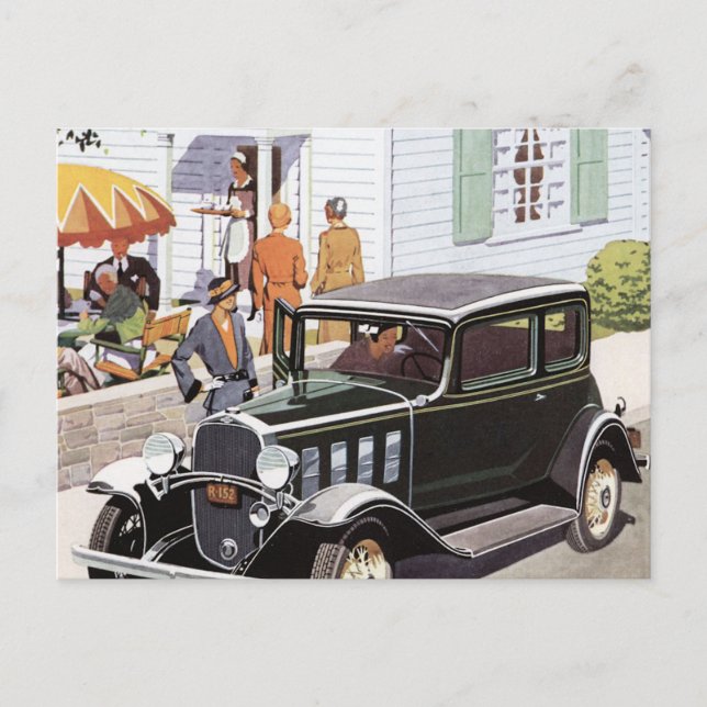Neues Auto Postkarte (Vorderseite)