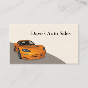 Neues Auto Visitenkarte