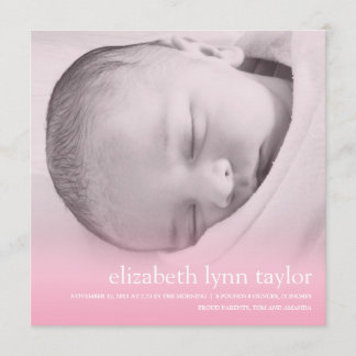 Neues Baby Ankündigung