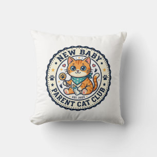 Neues Baby-Eltern-Katze-Katze-Mama-Geschenkidee - Kissen