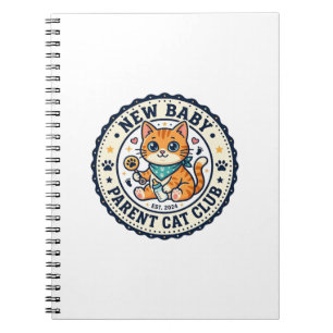 Neues Baby-Eltern-Katze-Katze-Mama-Geschenkidee - Notizblock