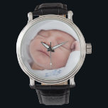 Neues Baby-Foto eWatch Armbanduhr<br><div class="desc">Trage ein Foto deines neuen Babys auf deiner Armbanduhr,  damit jeder sehen kann. Fügen Sie Ihr eigenes neugeborenes Foto hinzu.</div>