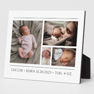 Neues Baby-Foto Fotoplatte