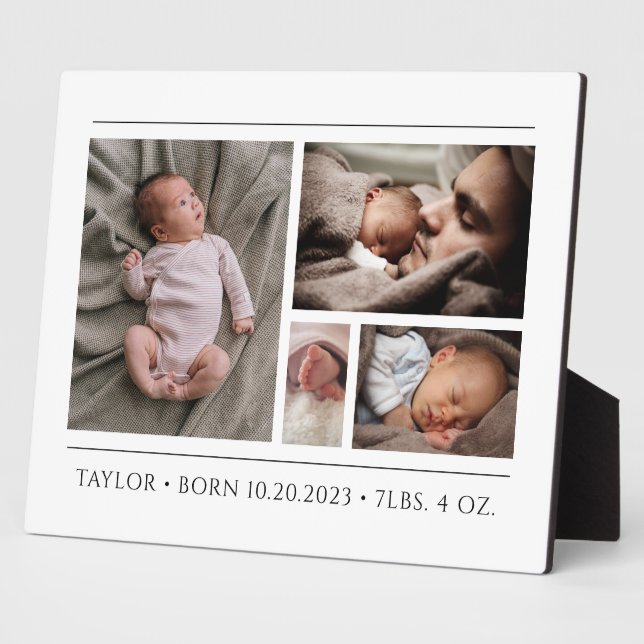 Neues Baby-Foto Fotoplatte (Seite)