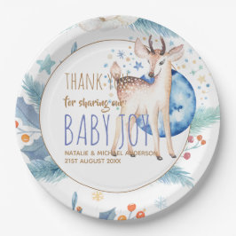 Neues Baby Foto Vielen Dank Karten Modernes Budget Pappteller