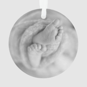 Neues Baby-Geburtsankündigung FOTO Keepake Ornament