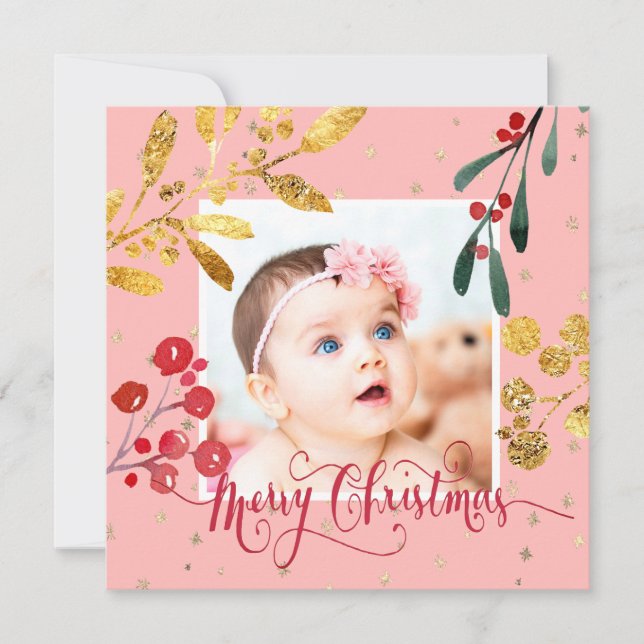Neues Baby Girl Frohe Weihnachten (Vorderseite)
