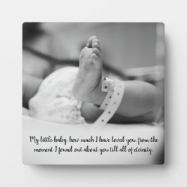 Neues Baby Keepake Fotoplatte
