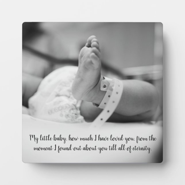 Neues Baby Keepake Fotoplatte (Vorderseite)