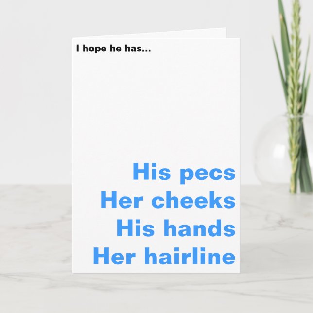 Neues Baby-lustige Karte - Junge (Vorderseite)