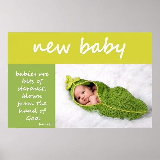Neues Baby Poster (Vorne)