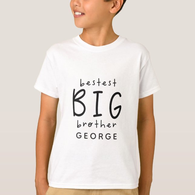 neues Babygeschenk des bestest großen Bruders T-Shirt (Vorderseite)