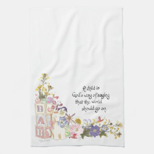 neues Babygeschenk Geschirrtuch