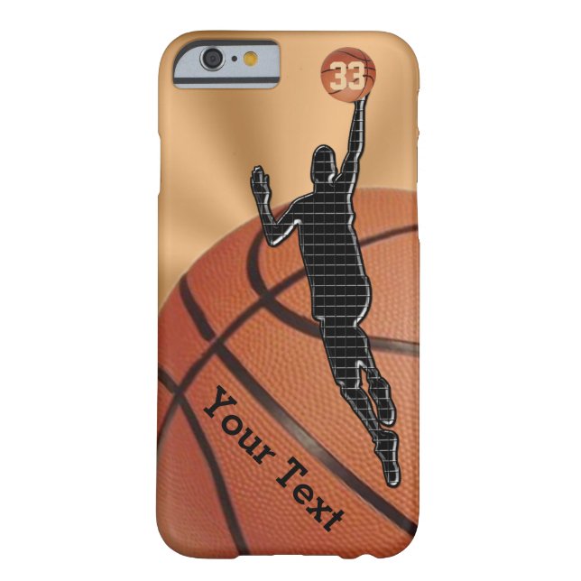 NEUES Basketball iPhone 6 Hüllen mit NAME und NUMM (Rückseite)