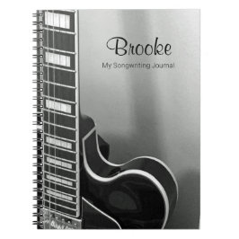 Neues benutzerdefinierbares My Songwriting Journal Notizblock